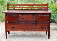 Original Gustav Stickley Strap Hinge Sideboard